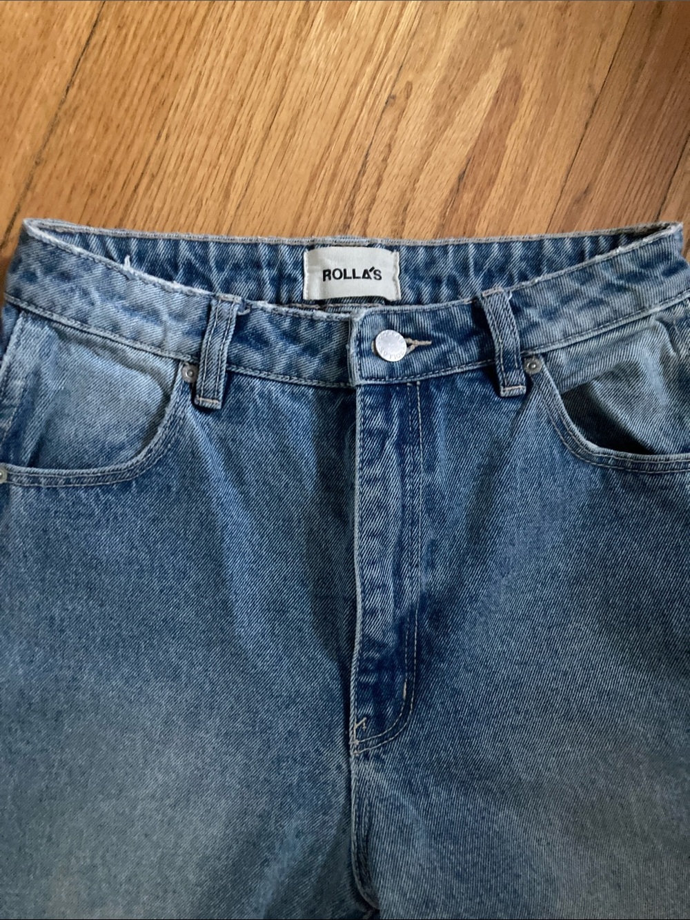 ROLLA'S Men's Light Blue Relaxed Denim Jeans